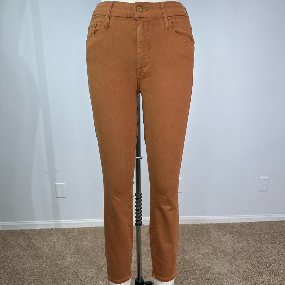 MOTHER Women's Brown Straight Leg Jeans